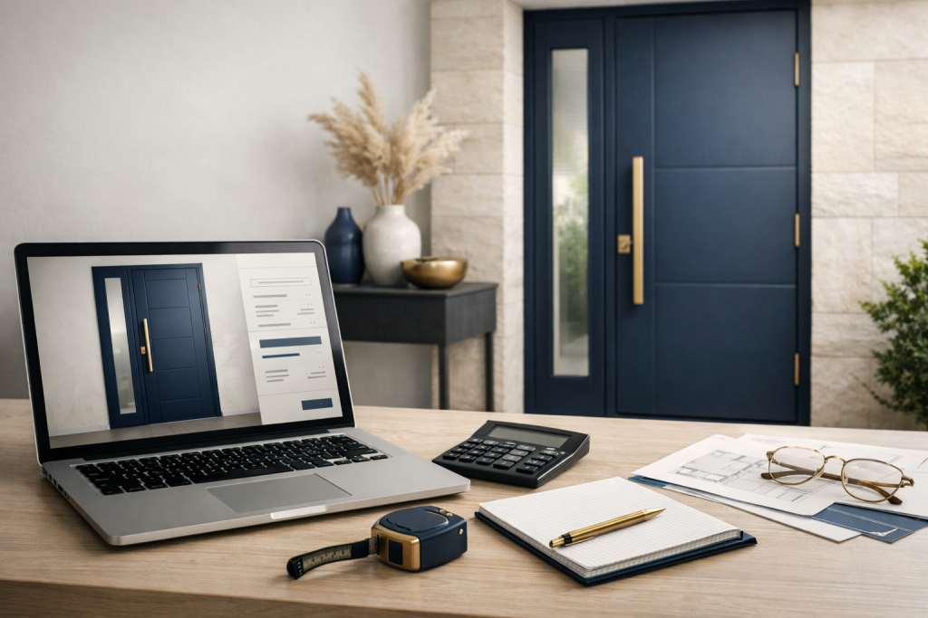 Porte d&rsquo;entrée sur mesure : prix et simulation