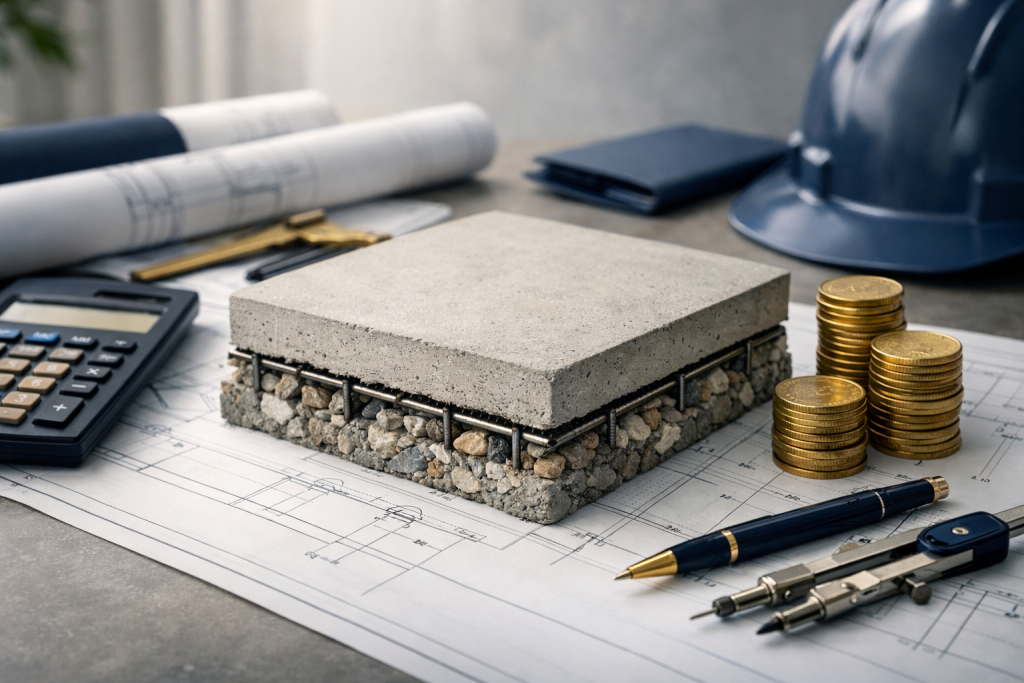 Dalle de béton : prix et simulateur