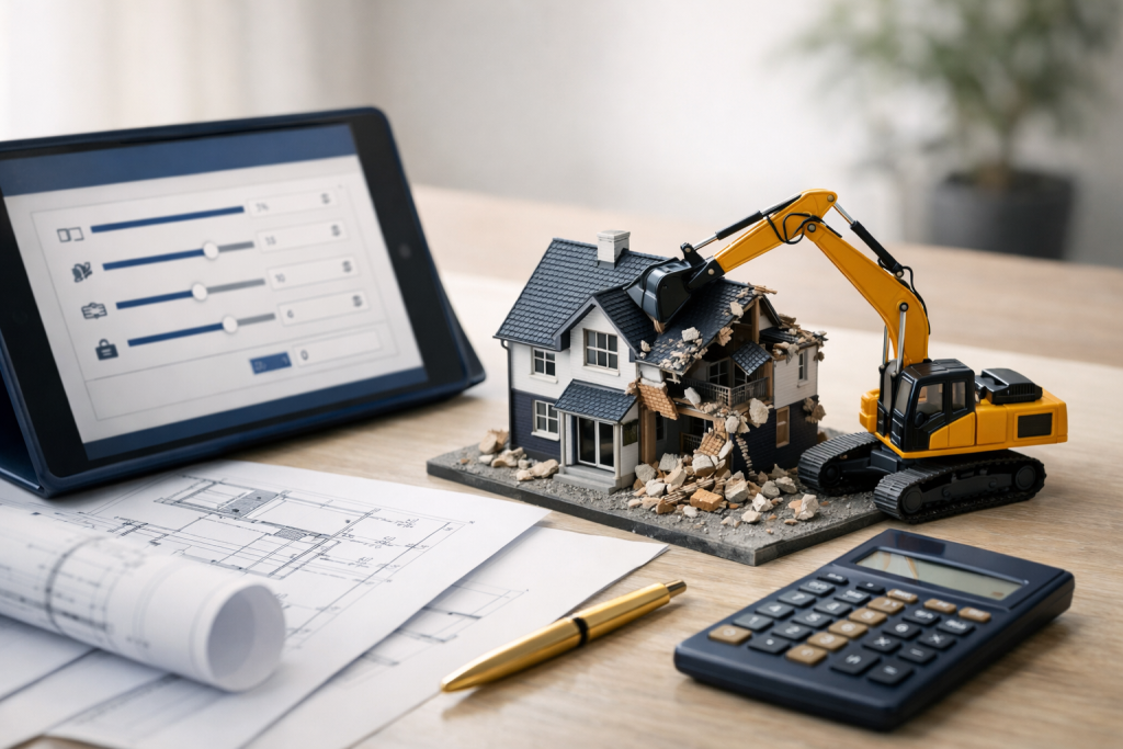 Démolition d&rsquo;une maison : prix et simulateur