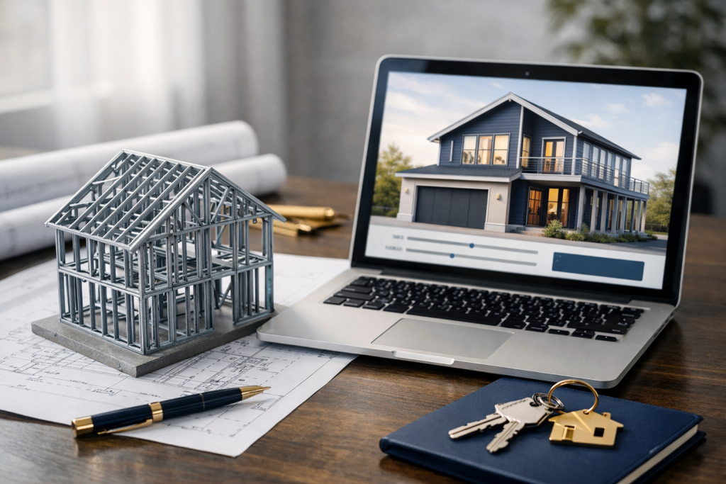 Maison à ossature acier : prix et simulateur