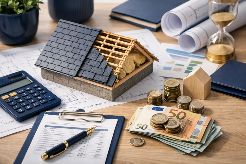 Rénovation de toiture avec les aides : prix et simulation